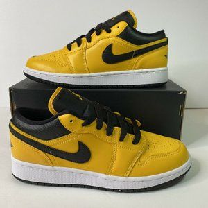 4.5Y/ 6 Women Nike Air Jordan 1 Retro Low GS “University Gold” (553560-700)